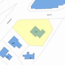 1402 Centre St, Newton, MA 02459 plot plan