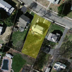 106 Fair Oaks Ave, Newton, MA 02460 aerial view