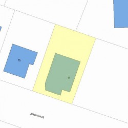 11 Jerome Ave, Newton, MA 02465 plot plan