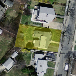 23 Marion St, Newton, MA 02465 aerial view