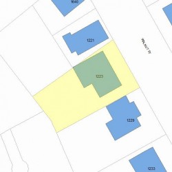 1223 Walnut St, Newton, MA 02461 plot plan