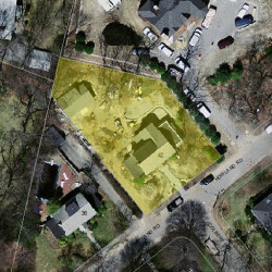 42 Howland Rd, Newton, MA 02465 aerial view