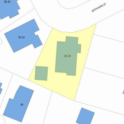 26 Rossmere St, Newton, MA 02460 plot plan