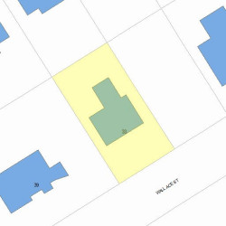 33 Wallace St, Newton, MA 02461 plot plan