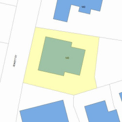 146 Jewett St, Newton, MA 02458 plot plan