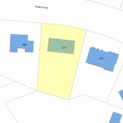 420 Waban Ave, Newton, MA 02468 plot plan