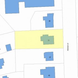 31 Parker St, Newton, MA 02459 plot plan