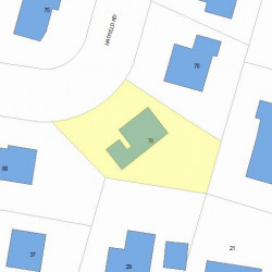 76 Hatfield Rd, Newton, MA 02465 plot plan