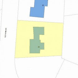 20 Old Farm Rd, Newton, MA 02459 plot plan