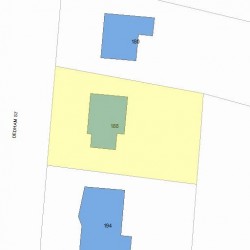 188 Dedham St, Newton, MA 02461 plot plan