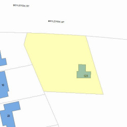 528 Boylston St, Newton, MA 02459 plot plan