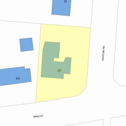 407 Ward St, Newton, MA 02459 plot plan