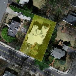 195 Woodward St, Newton, MA 02468 aerial view