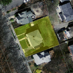 30 Circuit Ave, Newton, MA 02461 aerial view