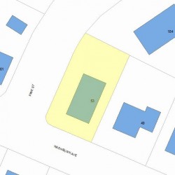 53 Washburn Ave, Newton, MA 02466 plot plan