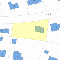 94 Avalon Rd, Newton, MA 02468 plot plan