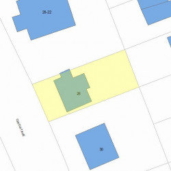 26 Circuit Ave, Newton, MA 02461 plot plan