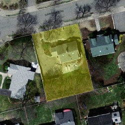 78 Cumberland Rd, Newton, MA 02465 aerial view