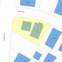 5 Milton Ave, Newton, MA 02465 plot plan