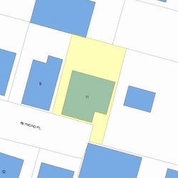 11 Raymond Pl, Newton, MA 02465 plot plan