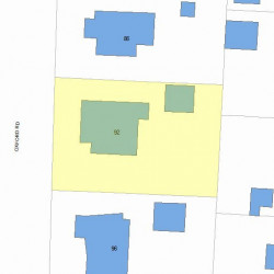 92 Oxford Rd, Newton, MA 02459 plot plan