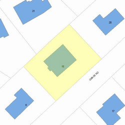 16 Grace Rd, Newton, MA 02459 plot plan