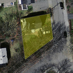 9 Gay St, Newton, MA 02460 aerial view