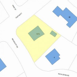 1574 Centre St, Newton, MA 02461 plot plan