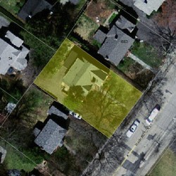 1669 Washington St, Newton, MA 02465 aerial view