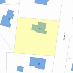 115 Sumner St, Newton, MA 02459 plot plan