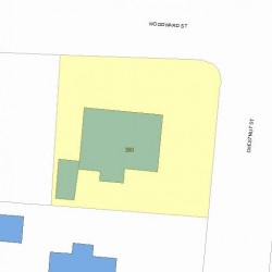 390 Woodward St, Newton, MA 02468 plot plan