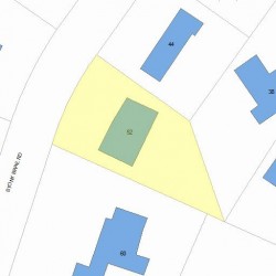 52 Stony Brae Rd, Newton, MA 02461 plot plan