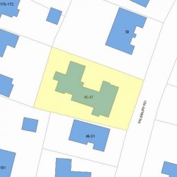 45 Salisbury Rd, Newton, MA 02458 plot plan