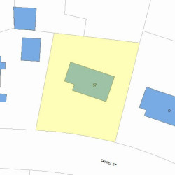 57 Daniel St, Newton, MA 02459 plot plan