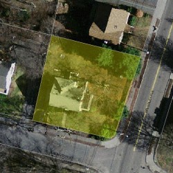 121 Arlington St, Newton, MA 02458 aerial view