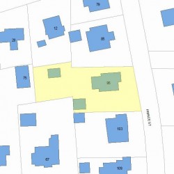 95 Prince St, Newton, MA 02465 plot plan