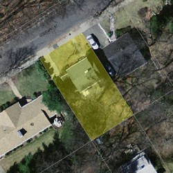 42 Goddard St, Newton, MA 02461 aerial view