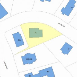 15 Madoc St, Newton, MA 02459 plot plan