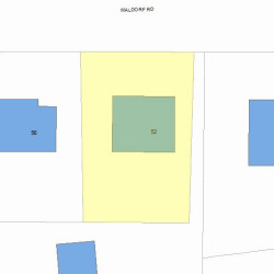 52 Waldorf Rd, Newton, MA 02464 plot plan