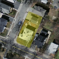 289 Auburndale Ave, Newton, MA 02466 aerial view