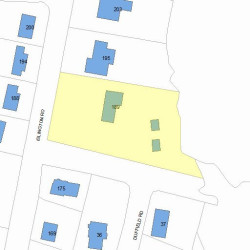 189 Islington Rd, Newton, MA 02466 plot plan