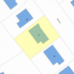 62 Bow Rd, Newton, MA 02459 plot plan