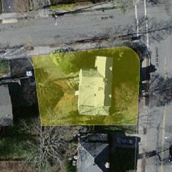 271 Cypress St, Newton, MA 02459 aerial view