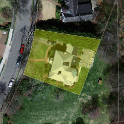 24 Gould Rd, Newton, MA 02468 aerial view