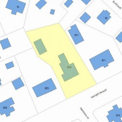 819 Watertown St, Newton, MA 02465 plot plan