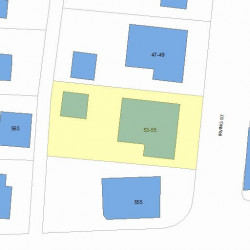 53 Irving St, Newton, MA 02459 plot plan