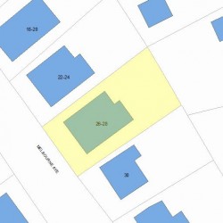 28 Melbourne Ave, Newton, MA 02460 plot plan