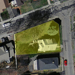 5 Clarendon St, Newton, MA 02460 aerial view