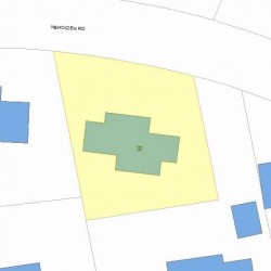 32 Nehoiden Rd, Newton, MA 02468 plot plan