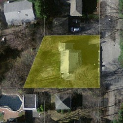 15 Clinton Pl, Newton, MA 02459 aerial view